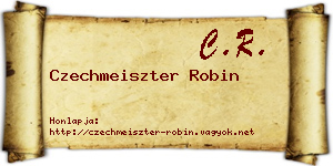 Czechmeiszter Robin névjegykártya